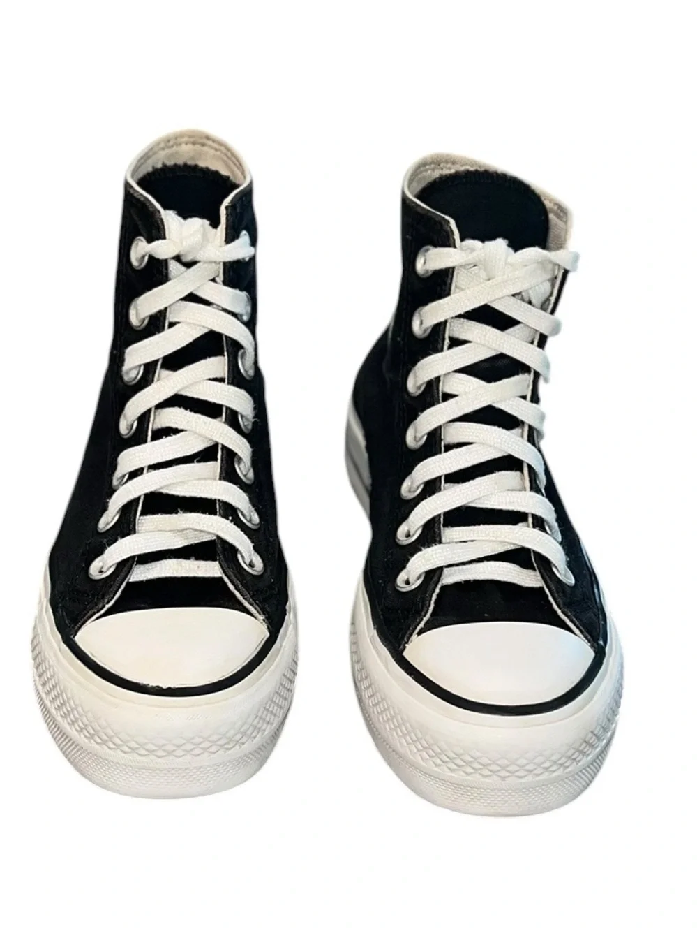 Converse Chuck Taylor All Star High Top Sneakers Black White Women’s Size 5.5 - Picture 2 of 8